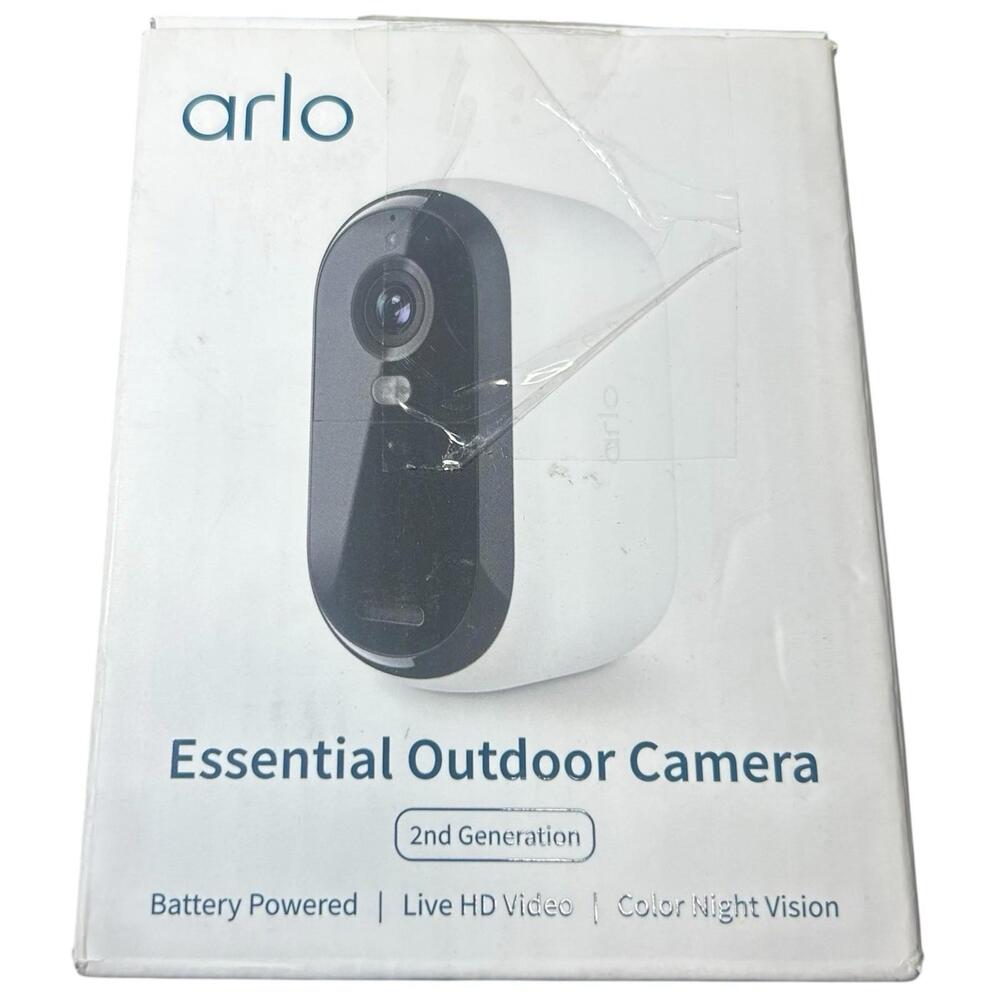 ARLO Essential Outdoor Camera 2nd Gen w/ Color Night Vision 130° FOV White VMC20